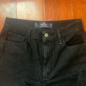 Hollister Black Jean - worn once - size 26 - NO DISTRESSING  - high rise